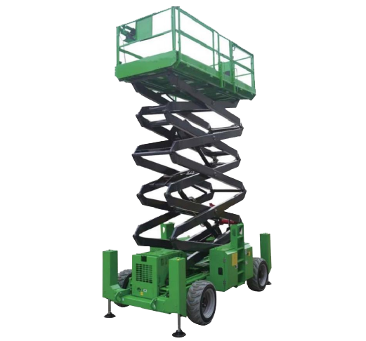 Self-propelled off-road scissor aerial work platform