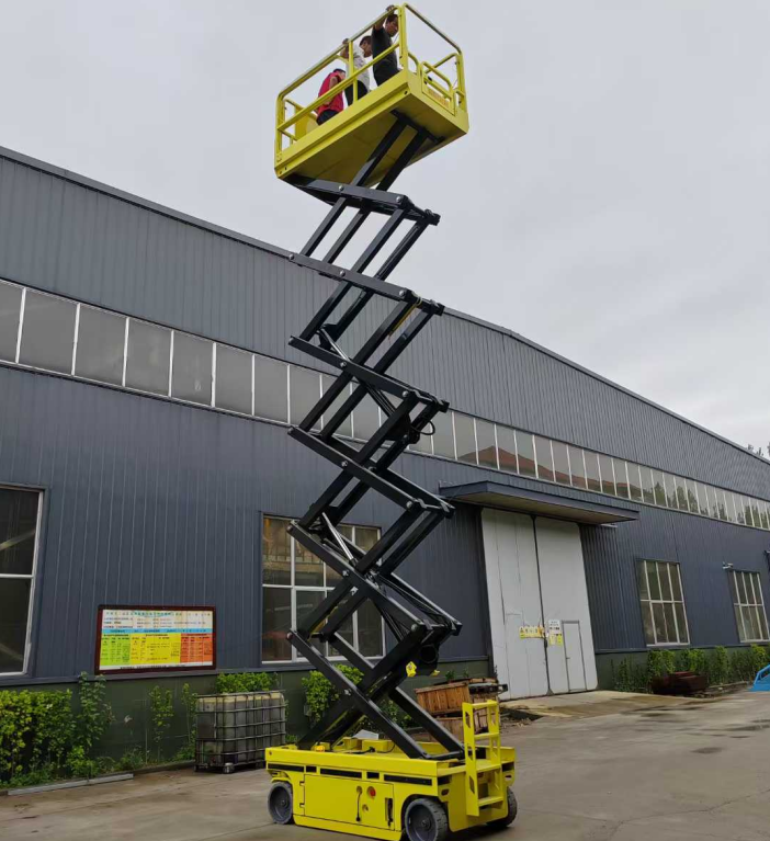 Scissor lifts for indoor and outdoor work